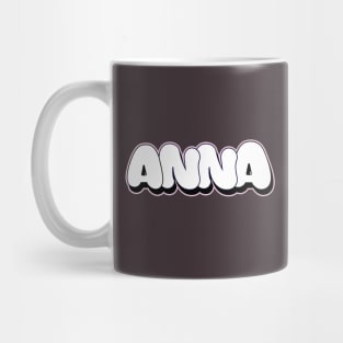 ANNA name bubble letters graffiti writing Style Mug